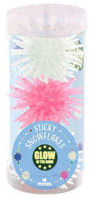 Nachtleuchtende Sticky Snowflakes Experimentieren Moses