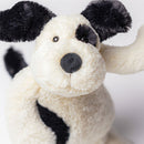 Bashful Black & Cream Puppy Kuscheltier Jellycat