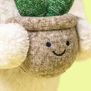 Cream Bunny mit Pflanze Kuscheltier Jellycat