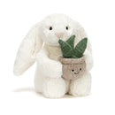 Cream Bunny mit Pflanze Kuscheltier Jellycat