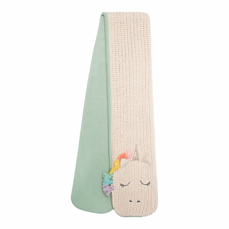 Regenbogen Einhorn Strickschal