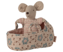 Babymaus in Tragetasche - Rose