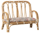 Rattan-Couch, Groß - Natur