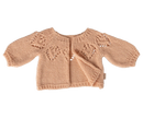 Gestrickte Strickjacke, Größe 4 - Hellrosa Hasenwelt Maileg