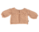Gestrickte Strickjacke, Größe 4 - Hellrosa Hasenwelt Maileg