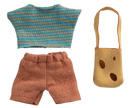 Kleidung und Tasche, Kleiner Bruder Maus Mäusewelt Maileg