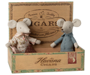 Oma & Opa Maus in Zigarrenschachtel Mäusewelt Maileg