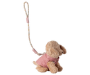 Haustierhalsband und Leine, Rosa Kuscheltier Maileg