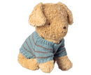 Welpenzubehör, Klein, Gestrickter Pullover – Dusty Blau Kuscheltier Maileg
