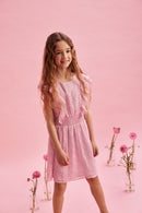 Creamie Kleid Lurex Stripe - Ballerina