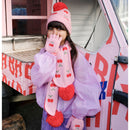 Handschuhe zum umklappen Cheerful Cherry Kirschen