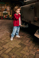 Hoodie Zipperjacke - Rythmic Red