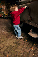 Hoodie Zipperjacke - Rythmic Red