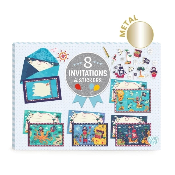 Einladungskarten Pirat