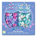 Schmuck basteln: Tiaras Blau