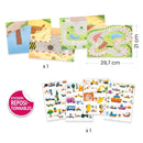 Sticker zum Aufstellen: Fahrzeuge Sticker Djeco
