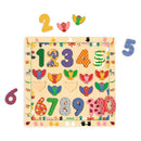 Holzpuzzle: Zahlen 1 - 10 Puzzle Djeco