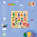 Holzpuzzle: Zahlen 1 - 10 Puzzle Djeco