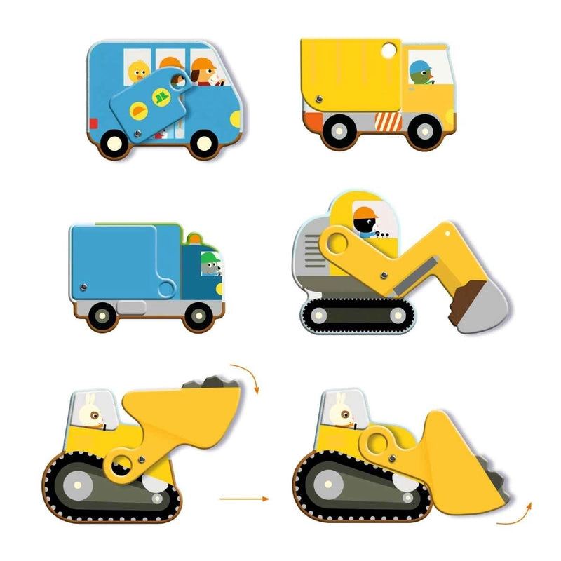 Bodenpuzzle: Baustelle - 12 + 5 Teile