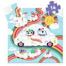 Puzzle: Wolkenauto 16 Teile Puzzle Djeco