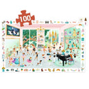 Wimmelpuzzle: Tanzschule - 100 Teile Puzzle Djeco
