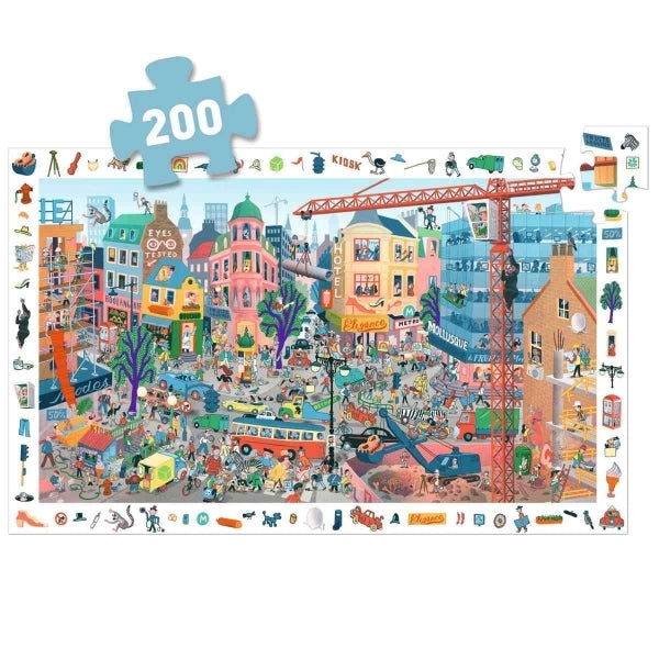 Wimmelpuzzle: Stadt - 200 Teile