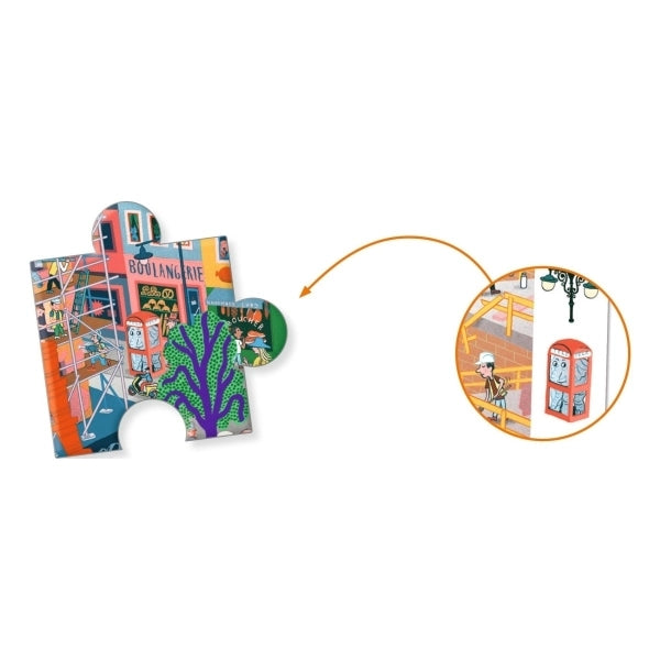 Wimmelpuzzle: Stadt - 200 Teile