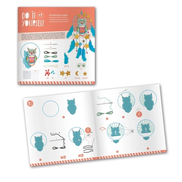 Do it yourself: Traumfänger zum Basteln: Goldene Eule