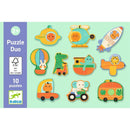 Lernspiel: Puzzle duo: Fahrzeuge