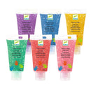 Fingerfarben: 6 Tuben Glitzer Fingerfarbe Djeco