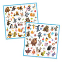 160 Sticker: kuschelige Freunde Sticker Djeco