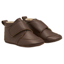 Glattleder Schuhe mit Klettverschluss in Braun Schuhe Enfant