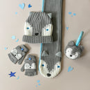 Handschuhe zum umklappen Husky Hund