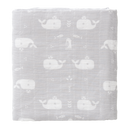 Einschlag- und Mulltücher 120x120 cm Walfisch Grey