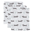 Waschlappen aus Muslin 3er- Set Dackel