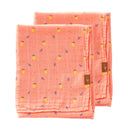 Einschlag- und Mulltücher 70x60 cm 2 Stück Sommerfrüchte