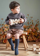 Stoppersocken Bambus - Dunkelgrau Melange