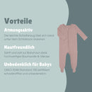 Schlafanzug mit Bündchen/Füßen - Essential Berry Schlafanzug Emma & Noah