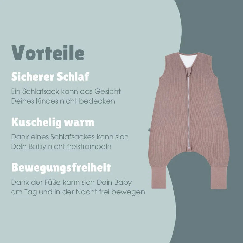 Schlafsack mit Umschlag-Fuß 2.5 TOG Essential Berry