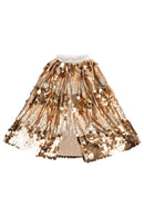 Das 5th Avenue Pailletten-Cape, Gold Umhang Great Pretenders