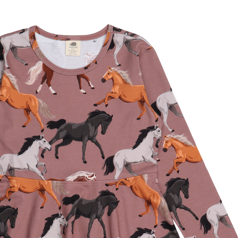 Walkiddy Kleid Jersey The Majestic Horses