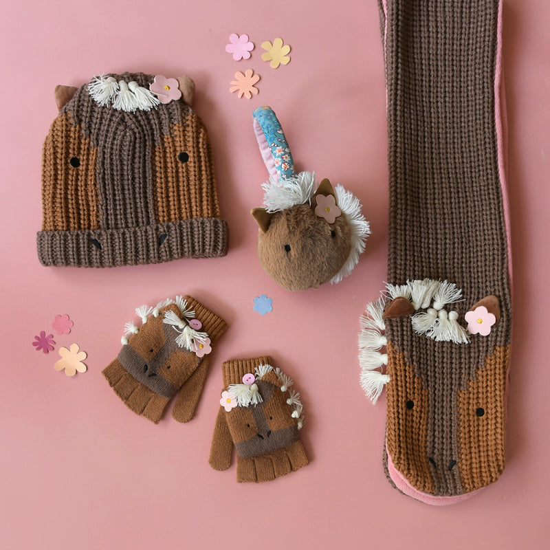 Handschuhe zum umklappen Peggy Pony
