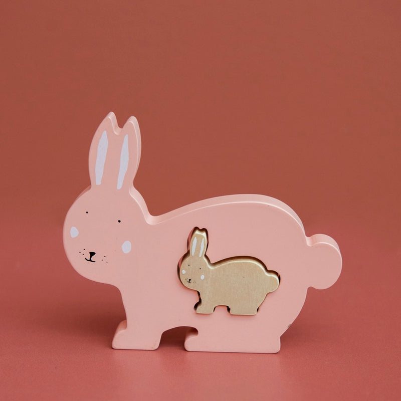 Holz Babypuzzle - Mrs. Rabbit