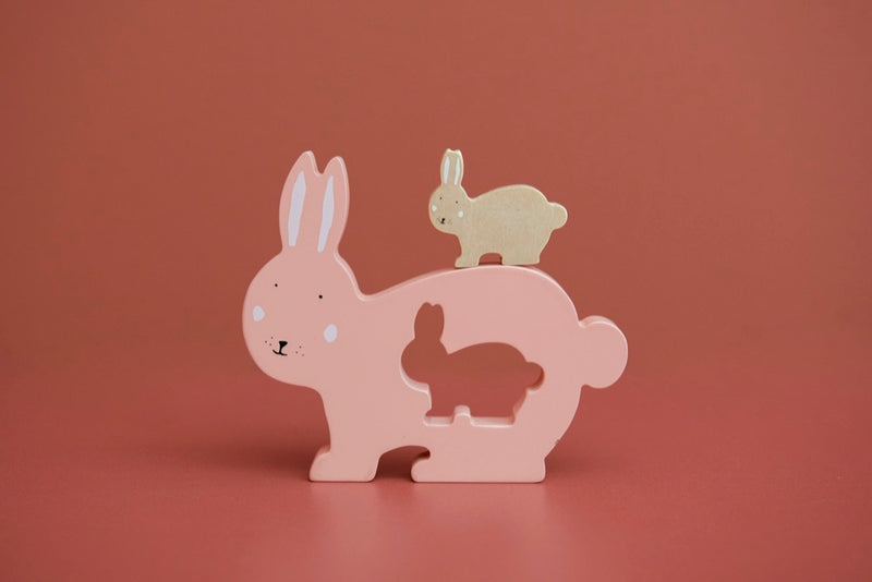 Holz Babypuzzle - Mrs. Rabbit