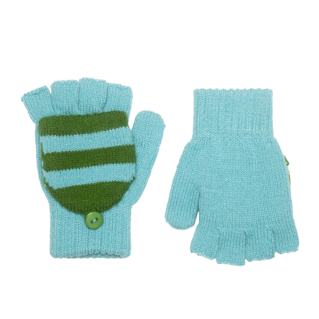 handschuhe gestreift Handschuhe zum umklappen grün gestreift