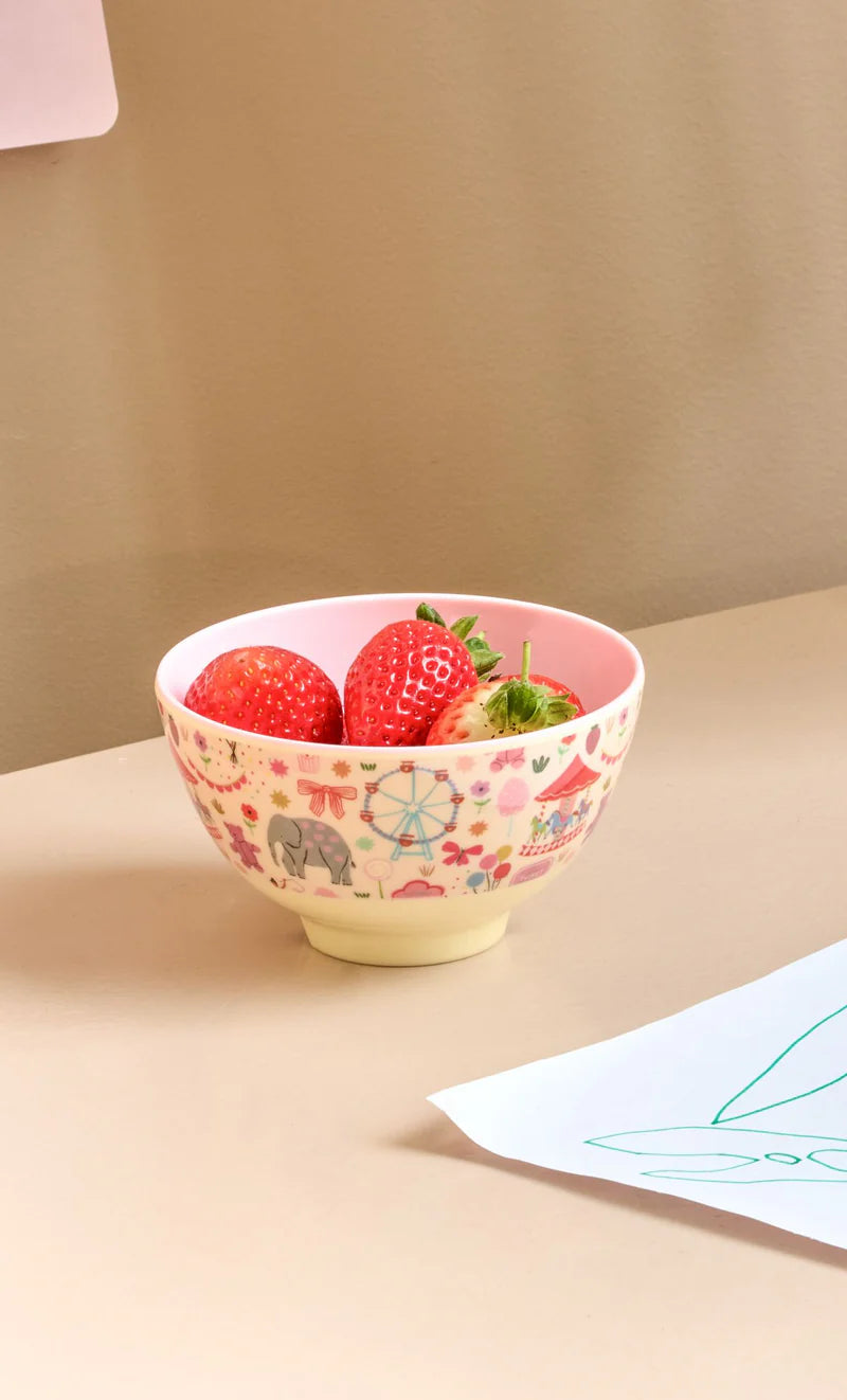 Klein Melamin Schüssel - Pink Fun Fair