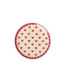Kleiner Runder Kuchenteller - Rot - Favorite Hearts Print Teller Rice