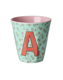 Großer Becher - Buchstabe A Mint Flowers