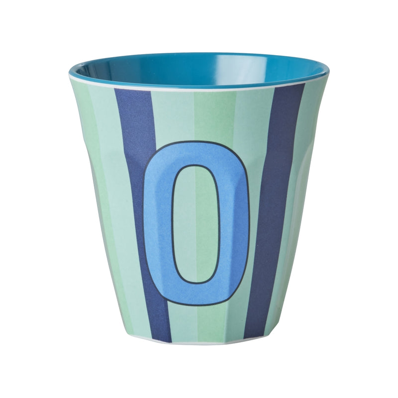 Großer Becher - Buchstabe O Stripes