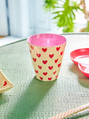 Großer Becher mit Motiv - Darling Hearts Herzen